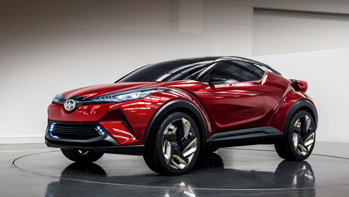 Выглядит очень агрессивно новая Toyota C-HR.
