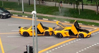 У Сінгапурі зіткнулися два абсолютно однакові суперкари Lamborghini (фото)