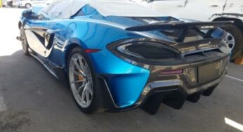 Розбитий McLaren 600LT Spider виставили на аукціон