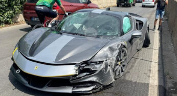 Новейший суперкар Ferrari разбили в ДТП вскоре после покупки