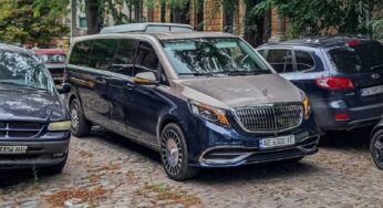 Удлиненный VIP-минивэн Maybach впервые заметили в Украине