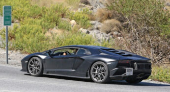 На тестах замечен необычный прототип Lamborghini Aventador