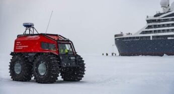 Украинский вездеход Sherp испытали на Северном полюсе