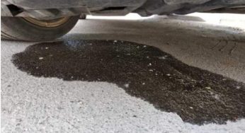 Водіям розповіли, що трапилося і що робити, якщо під машиною калюжа