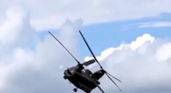 В Украине заметили легендарный военный вертолет CH-47 Chinook