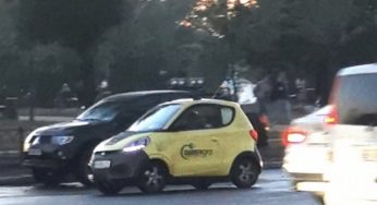 В Украине заметили электромобиль необычного класса