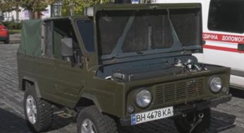 Старенький ЛуАЗ превратили в электромобиль для украинских военных