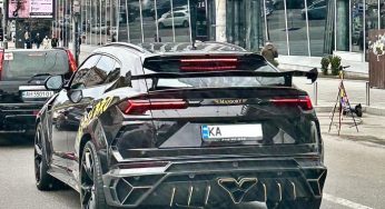 В Україні засвітився яскравий тюнінгований кросовер Lamborghini Urus Mansory
