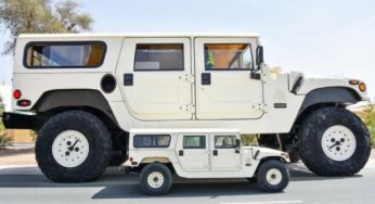 Шейх построил гигантский двухэтажный Hummer H1: видео