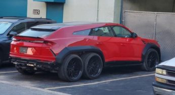 Американці показали єдиний у світі шестиколісний Lamborghini Urus: відео