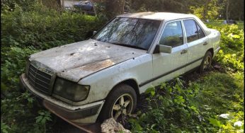 Брошенный на свалке Mercedes завели с первого раза: видео