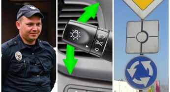 Когда нужно включать поворотник на круговом перекрестке: патрульный все объяснил