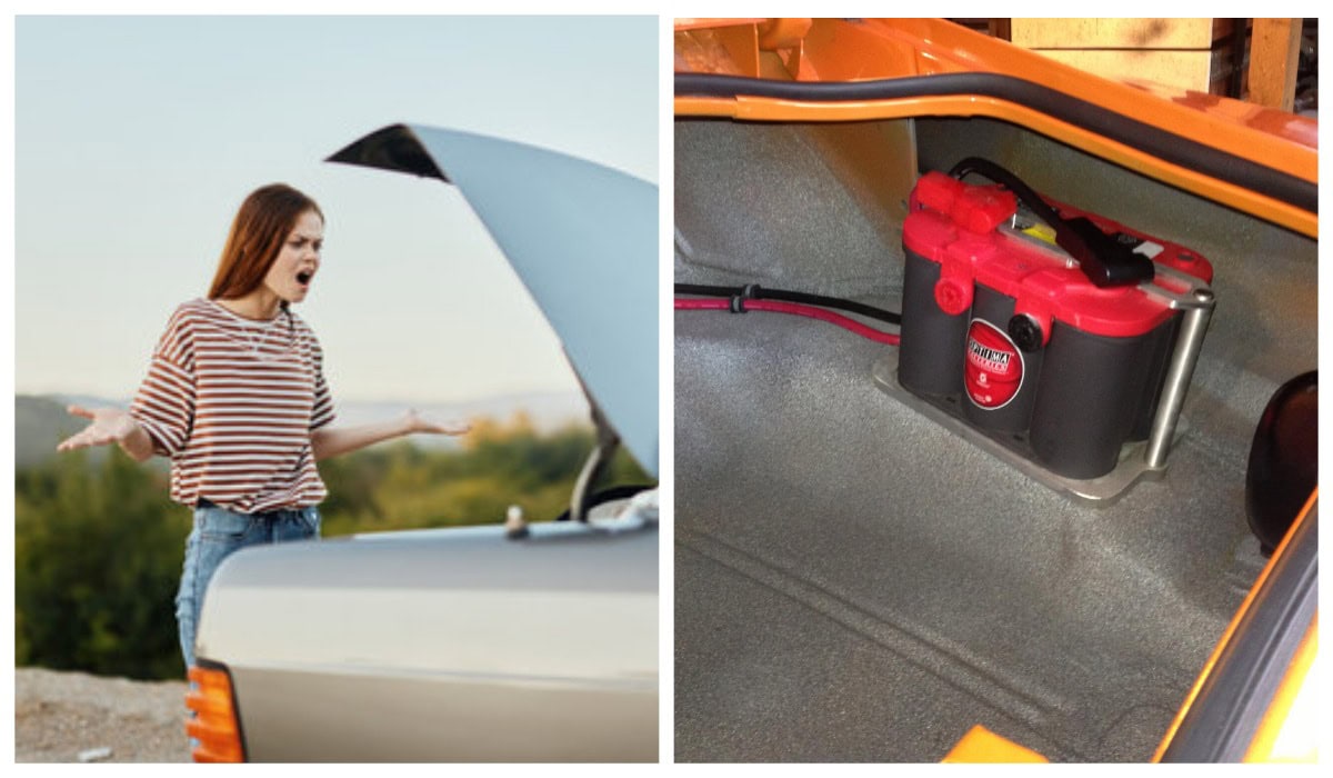 акумулятор-багажник-авто