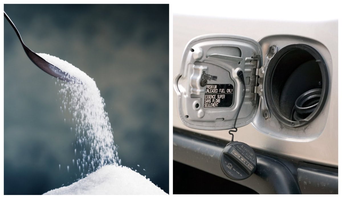 бензин-автомобіль-двигун-бак-цукор