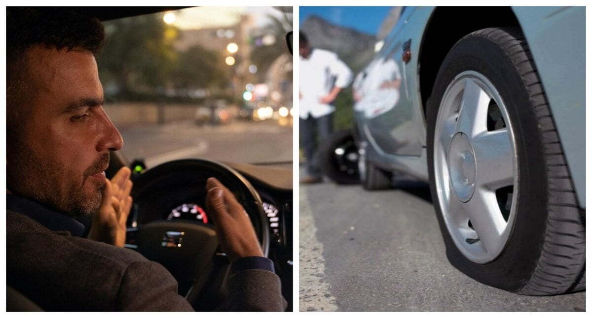 водій-спущене-колесо-тиск-шини