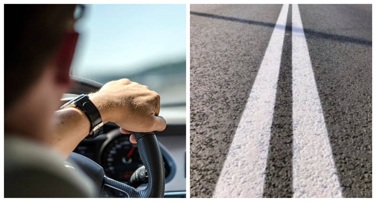 водій-суцільна-лінія-дорожня-розмітка-ПДР-штраф