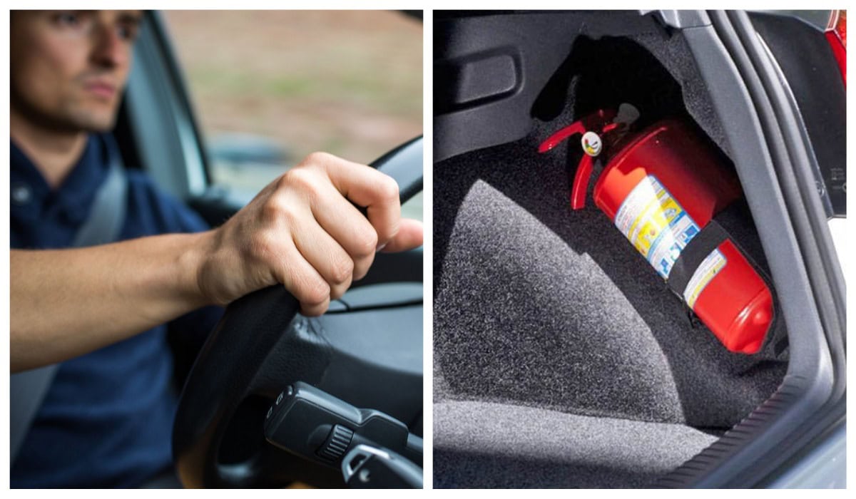 вогнегасник-водій-автомобіль