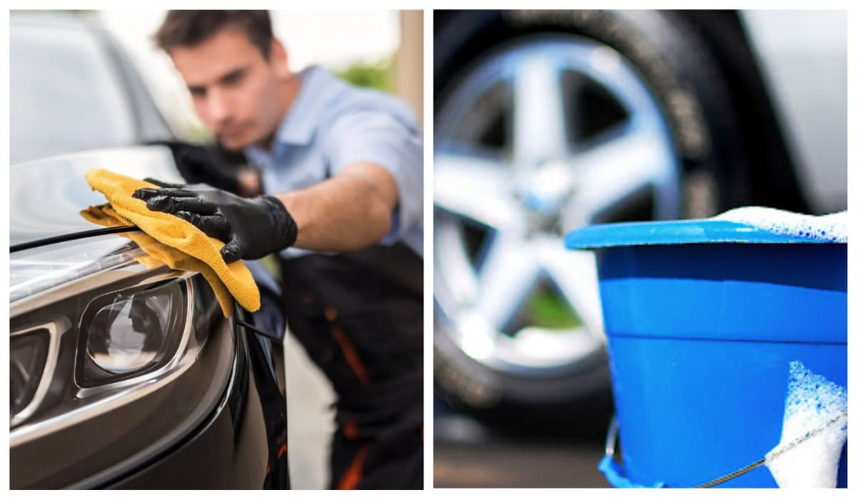 миття-автомобіль-відро