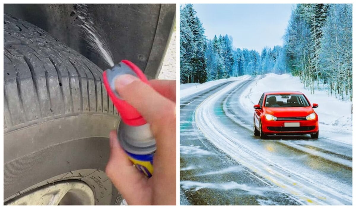 WD40-ожеледиця-шини