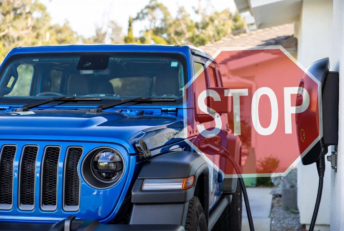 Jeep Wrangler 4xe заряджання ризик пожежі відкликання