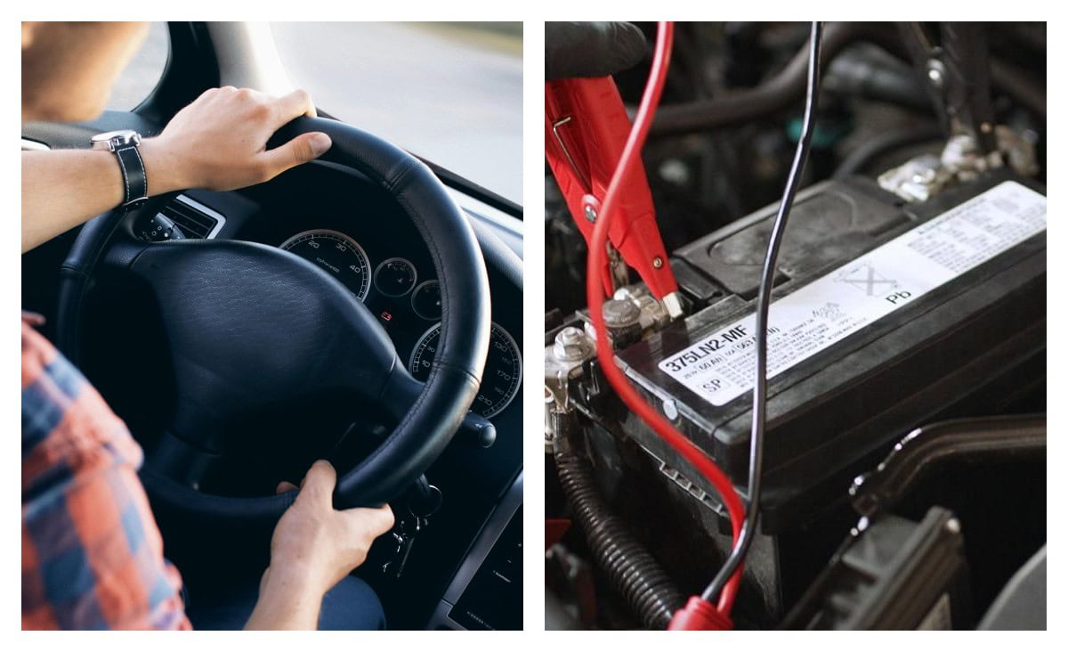 водій-автомобіль-акумулятор