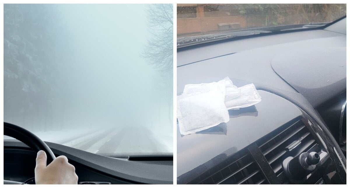 запотівання-вікон-автомобіль-чайні-пакетики