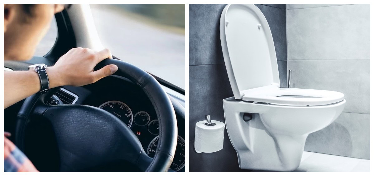 кермо-автомобіль-унітаз