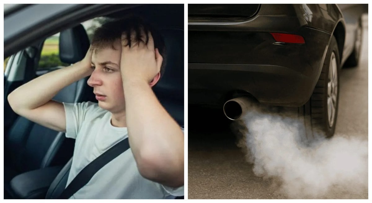 білий-дим-автомобіль-водій